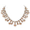 Kāzu kaklarota "Kristāla Zars (Golden Shadow)" ar Swarovski™ kristāliem